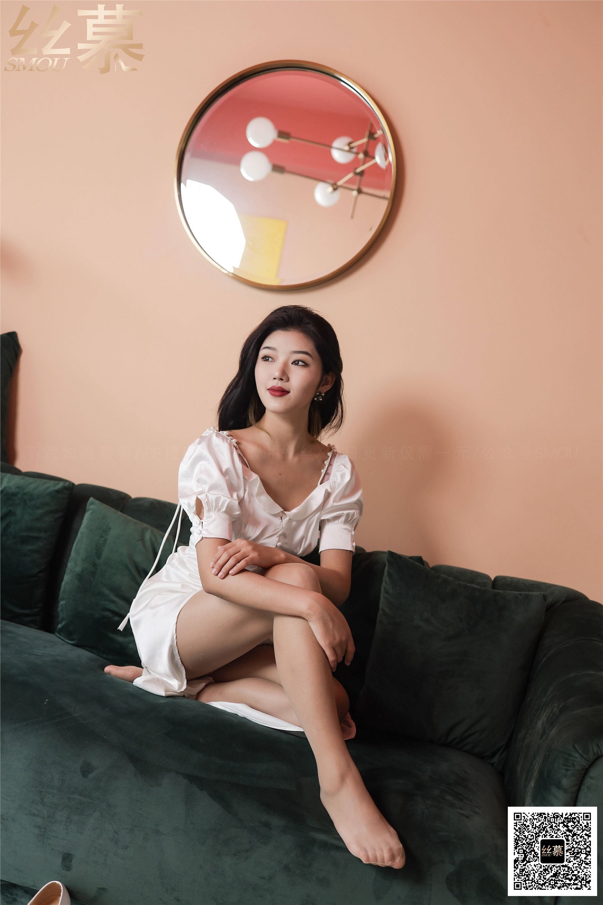 丝慕写真 SM414 天天一元 模特：新模《BONAS空气感透明袜》